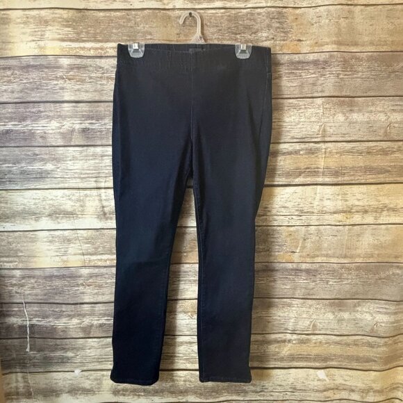 NYDJ Alina Skinny Ankle Pull-On Jeans 4 Dark High Waist Stretch - Picture 3 of 7